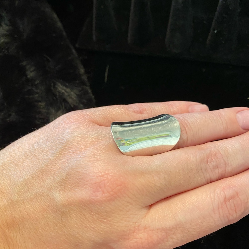 Sterling Silver Saddle Ring